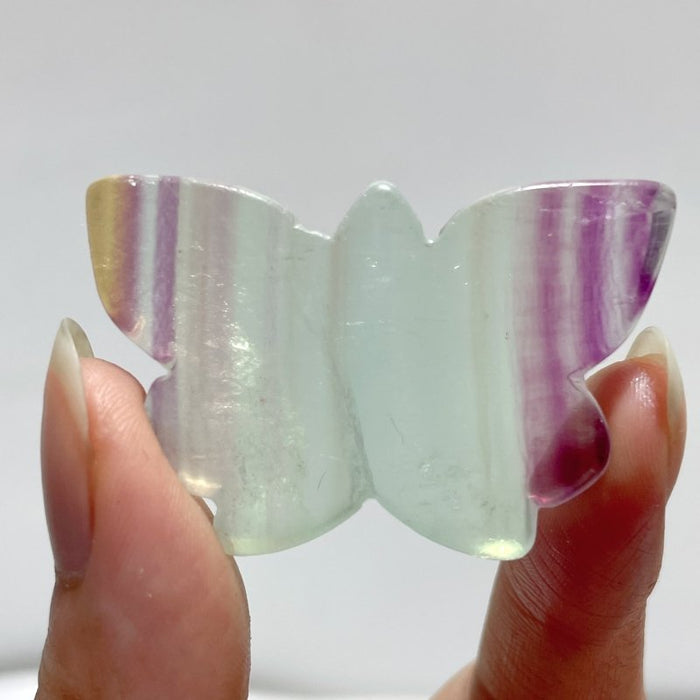 Colorful Fluorite Butterfly Carving Wholesale