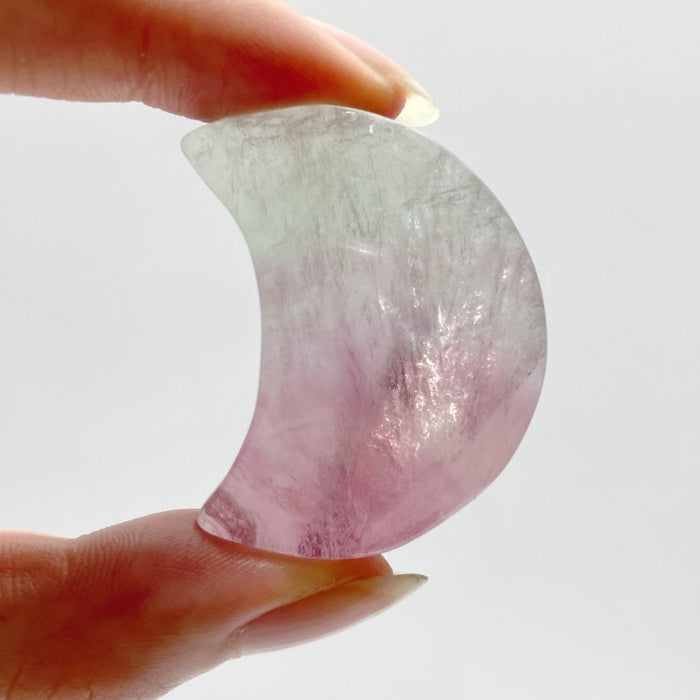 Colorful Fluorite Moon Carving Wholesale