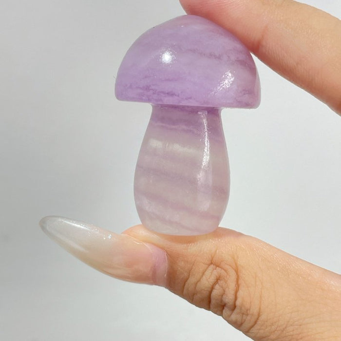Colorful Fluorite Mushroom Carving Wholesale