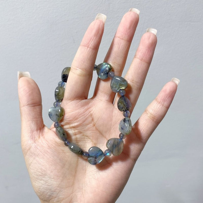 Colorful Labradorite Heart Bracelet Wholesale