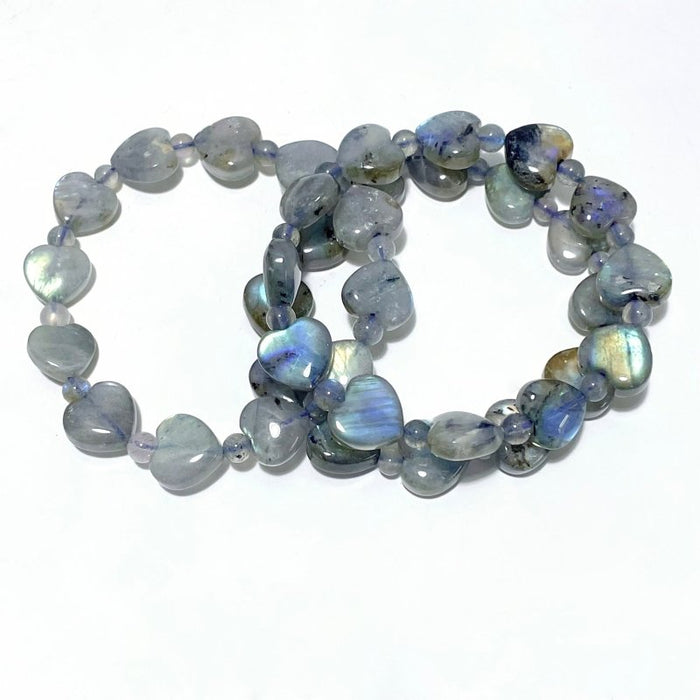 Colorful Labradorite Heart Bracelet Wholesale