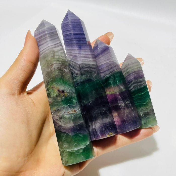 Colorful Silky Fluorite Point Wholesale