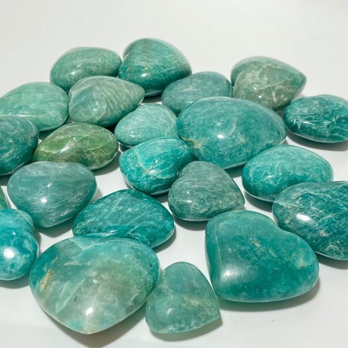 Deep Blue Amazonite Heart Wholesale