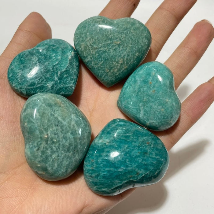 Deep Blue Amazonite Heart Wholesale