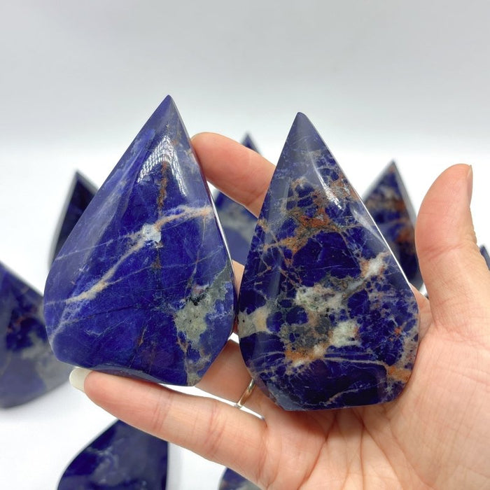 Deep Blue Sodalite Arrow Head Shape Crystal Wholesale