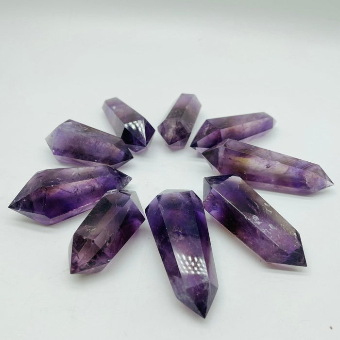Deep Purple Amethyst Double Point Tower Wholesale