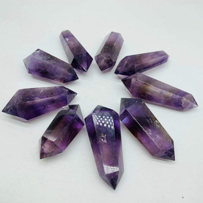 Deep Purple Amethyst Double Point Tower Wholesale