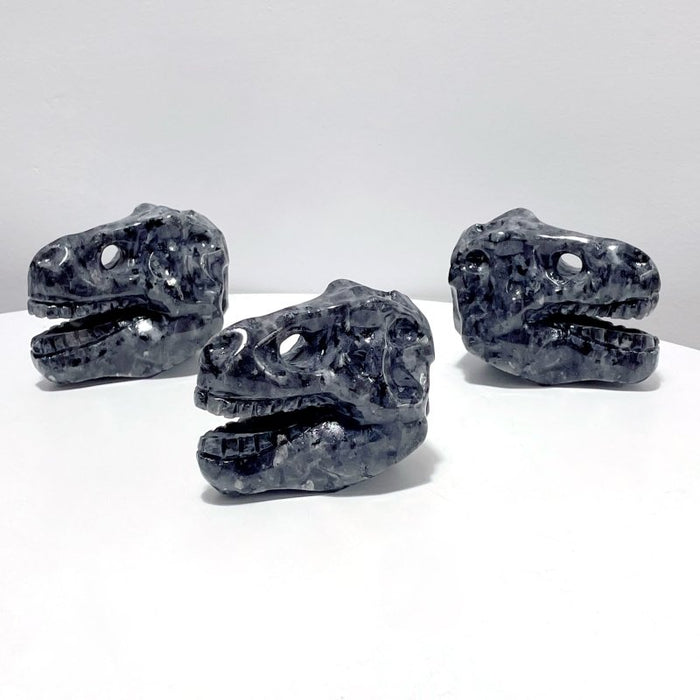 Dinosaur Skull Carving Wholesale Obsidian Larvikite