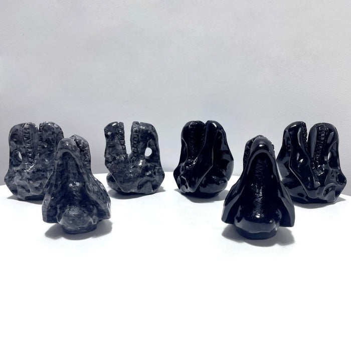 Dinosaur Skull Carving Wholesale Obsidian Larvikite