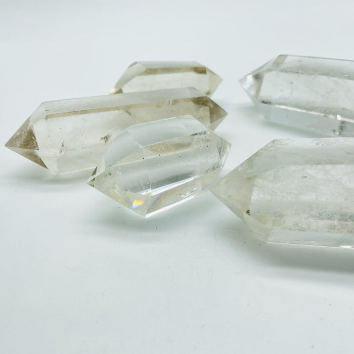Double Points Clear Quartz Tower Wholesale