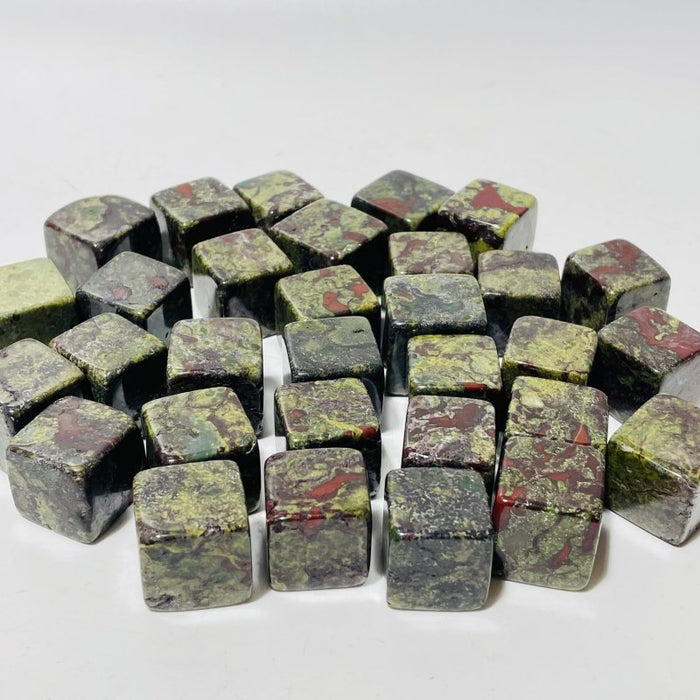 Dragon Blood Stone Cube Tumbled Wholesale