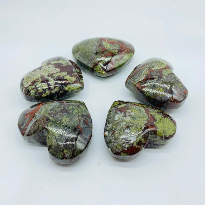 Dragon Blood Stone Large Heart Crystal Wholesale
