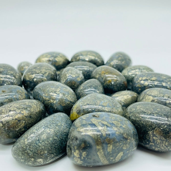 Flower Pyrite Mixed Agate Tumbled Wholesale