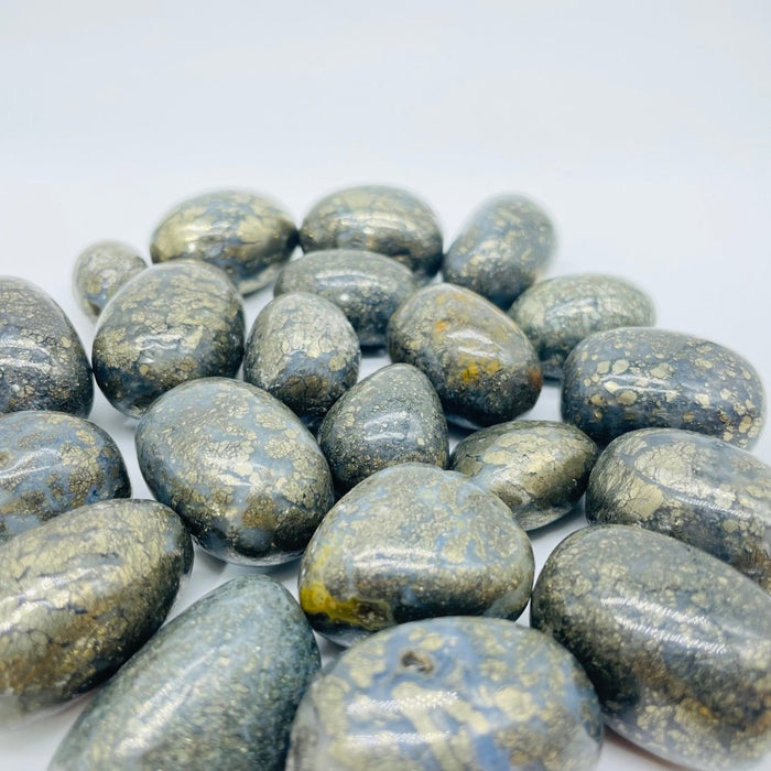 Flower Pyrite Mixed Agate Tumbled Wholesale
