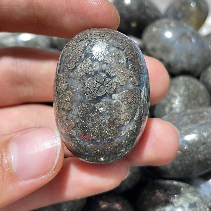 Flower Pyrite Mixed Agate Tumbled Wholesale