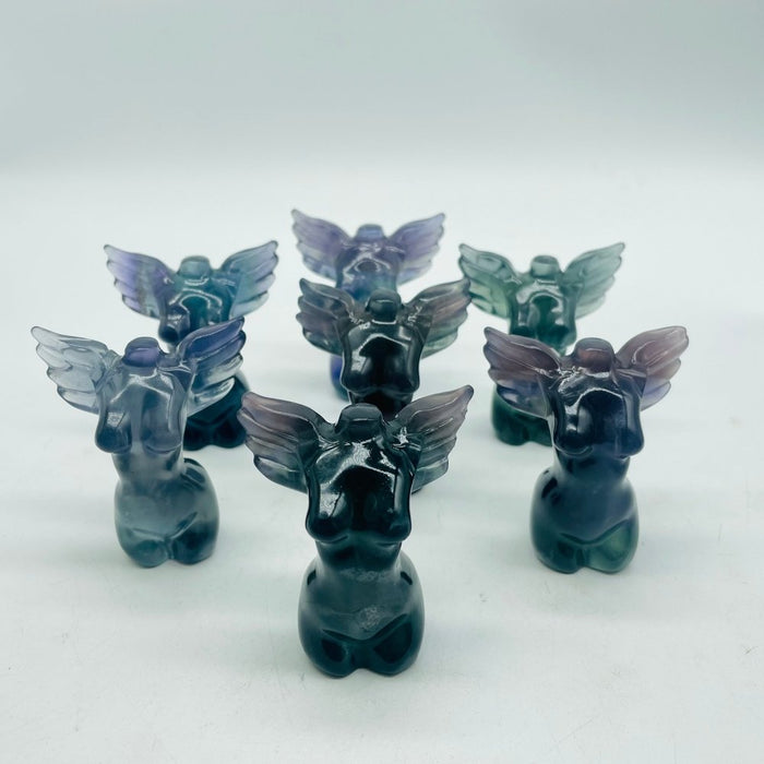 Fluorite Angel Goddess Carving Wholesale