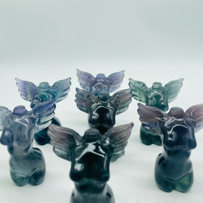 Fluorite Angel Goddess Carving Wholesale