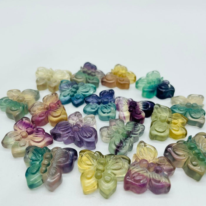 Fluorite Butterfly Carving Animal Wholesale