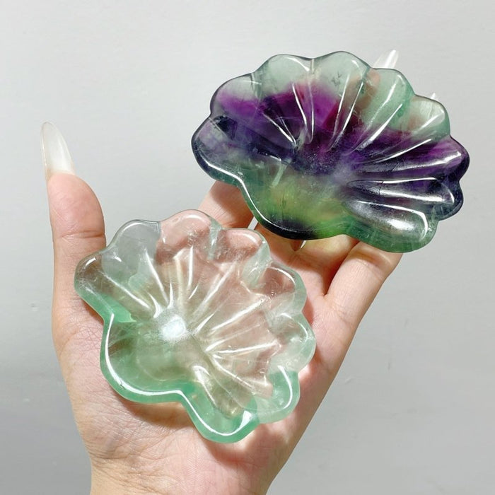 Fluorite Shell Beautiful Shallow Bowl Wholesale