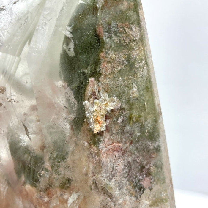 Garden Quartz Raw Bottom Point With Stand #1