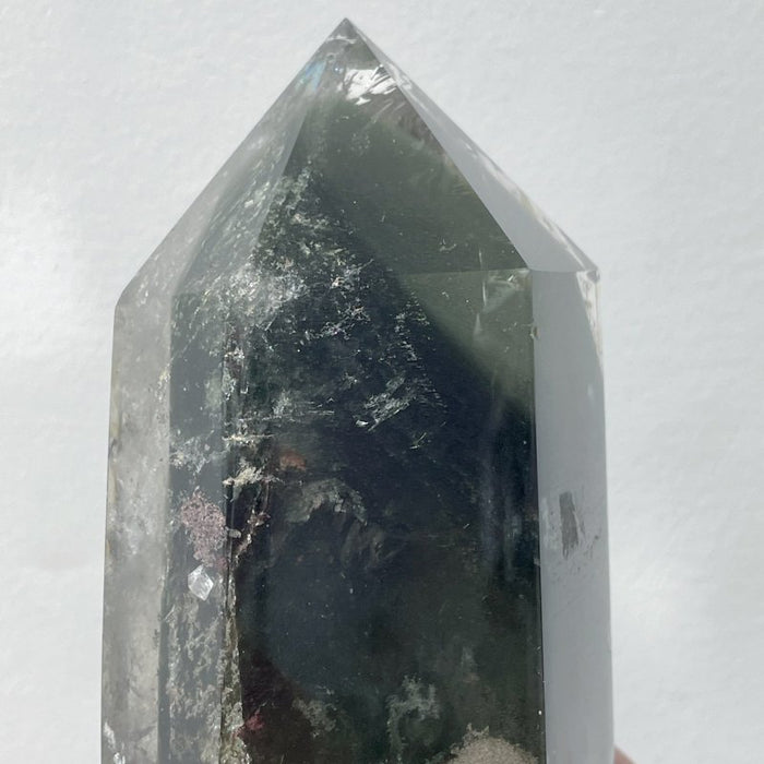 Garden Quartz Raw Bottom Point With Stand #4