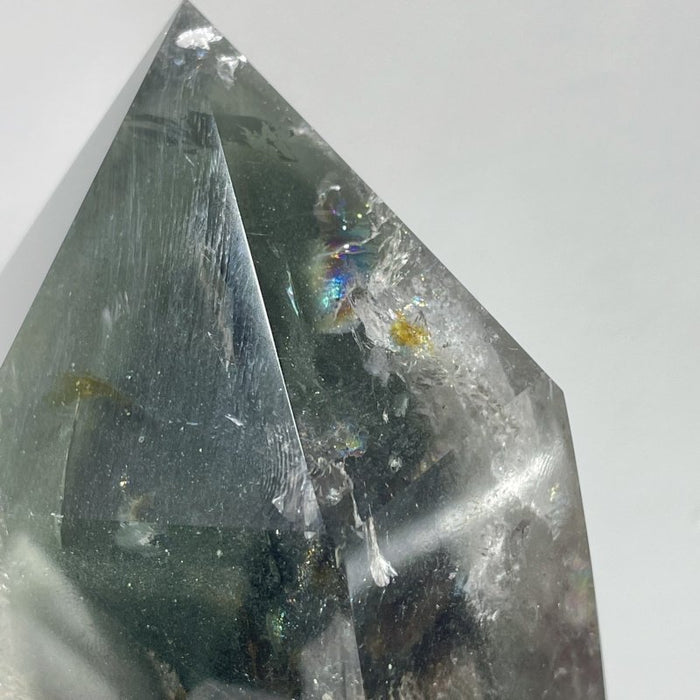 Garden Quartz Raw Bottom Point With Stand #4