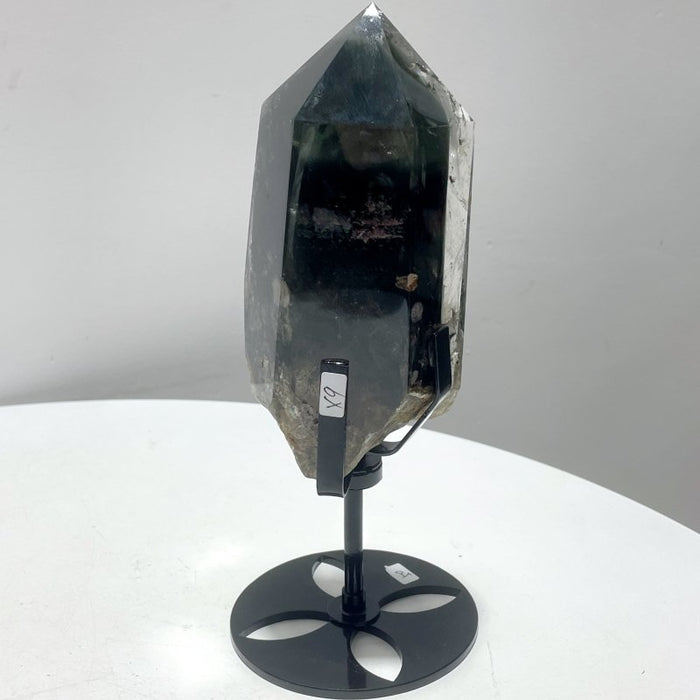 Garden Quartz Raw Bottom Point With Stand #4