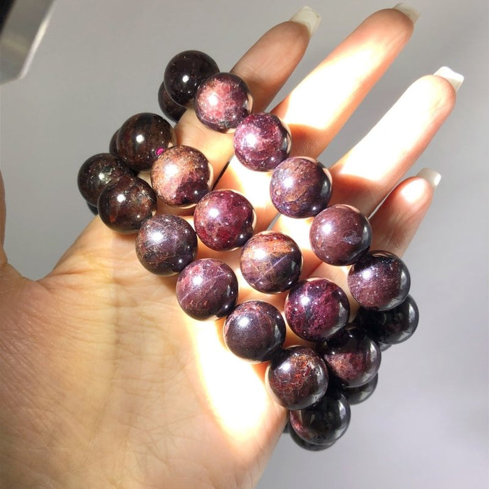 Garnet With Six Star Light Bracelets Wholesale