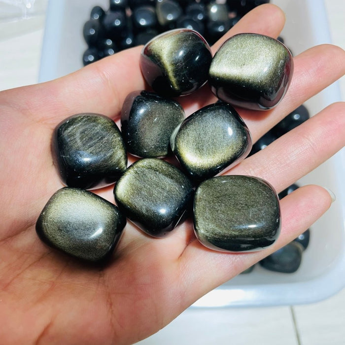 Gold Sheen Obsidian Tumbled Wholesale