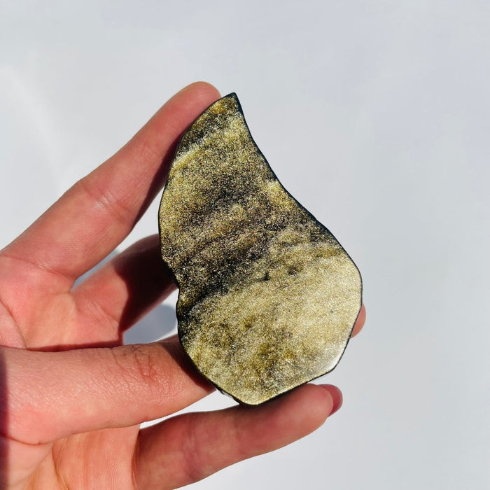 Gold Sheen Obsidian Wing Carving Wholesale