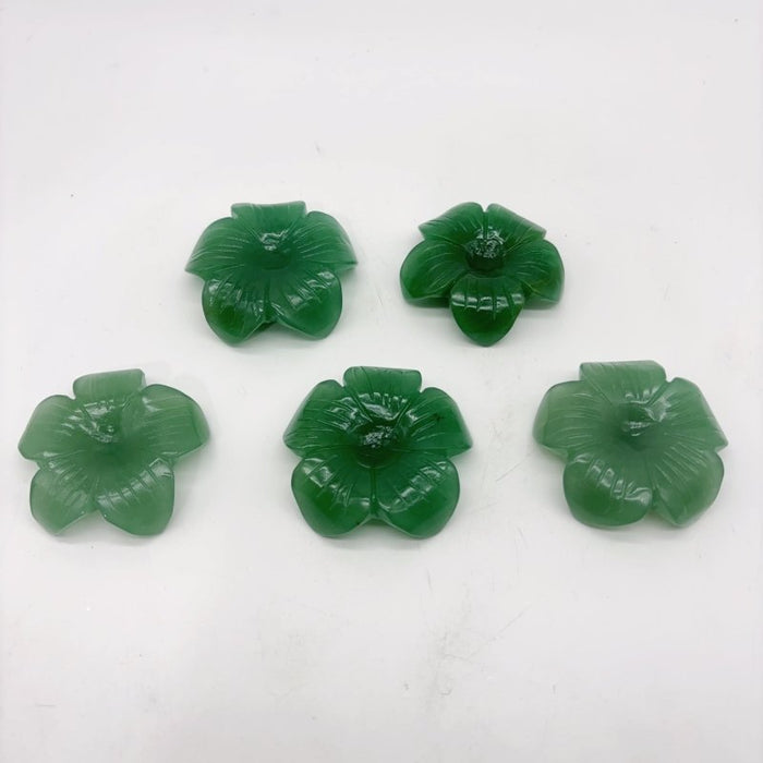 Green Aventurine Flower Crystal Stand Base Wholesale