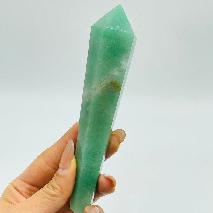 Green Aventurine Point Scepter Magic Wand Wholesale