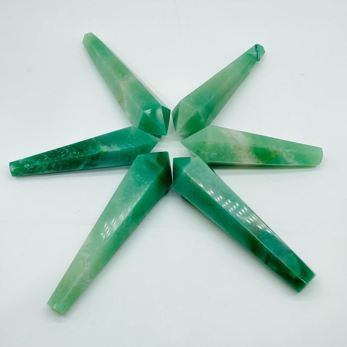 Green Aventurine Point Scepter Magic Wand Wholesale