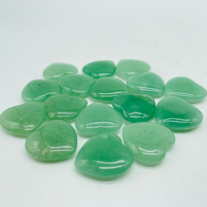 Green & Blue Aventurine Heart DIY Pendant Wholesale