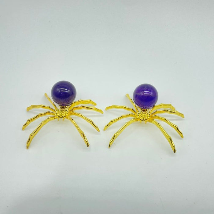 High Quality Amethyst Crystal Sphere Spider Wholesale