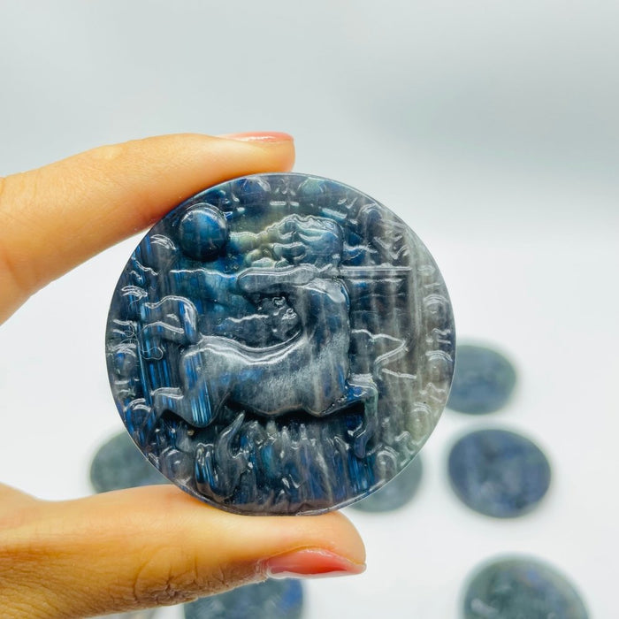Labradorite Twelve Constellations Carving Wholesale