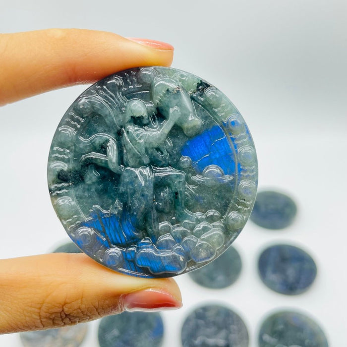 Labradorite Twelve Constellations Carving Wholesale