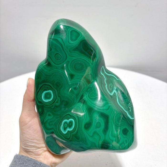 High Quality Large Polished Malachite Free Form