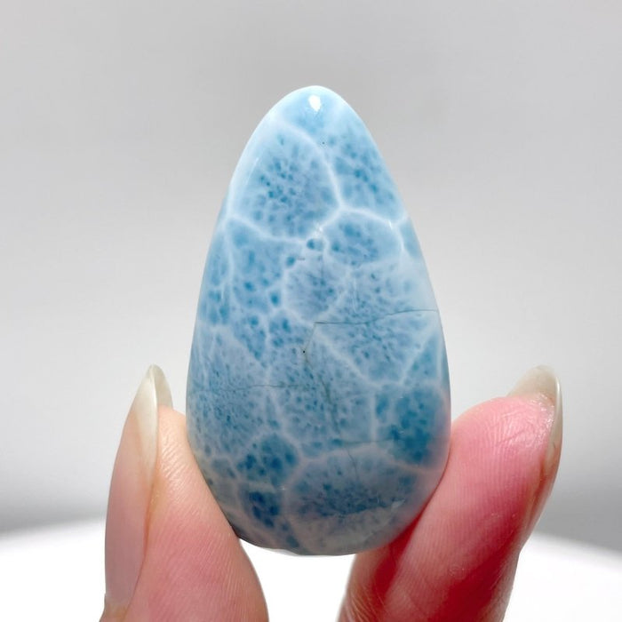 High Quality Larimar Waterdrop Shape Diy Pendant Dominican Republic Larimar