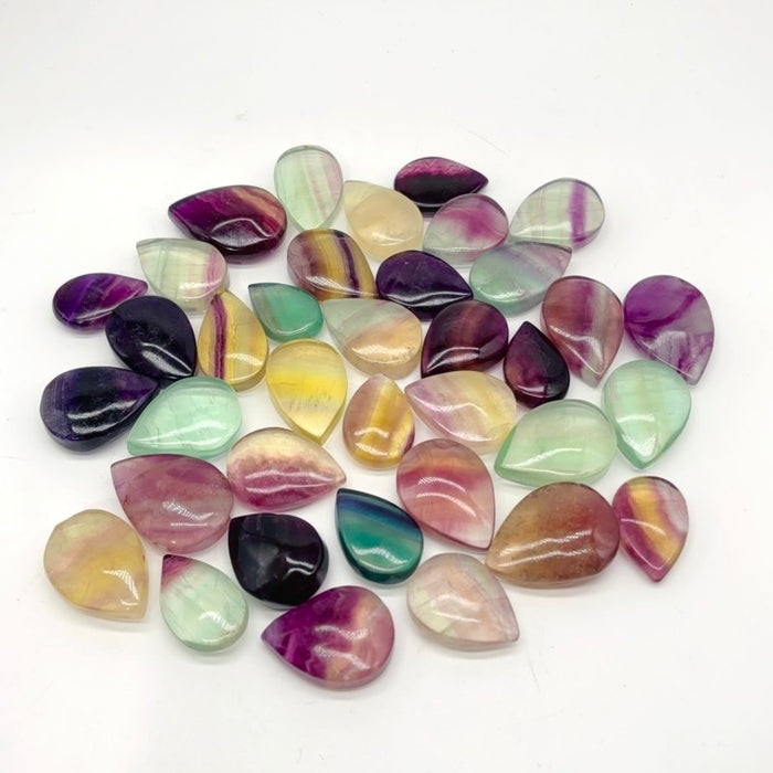 High Quality Rainbow Fluorite Teardrop Shape Crystal Wholesale