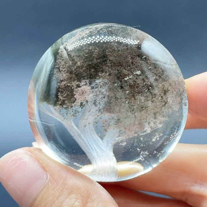 High Quality Scenery Colorful Tree Garden Quartz Inner Scene Carving(HGUD06)