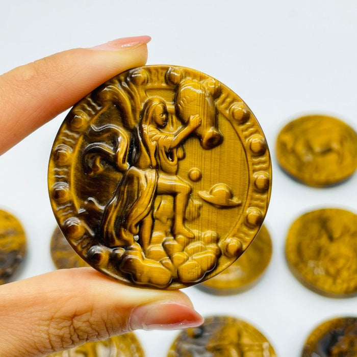 High Quality Tiger Eye Twelve Constellations Carving Wholesale