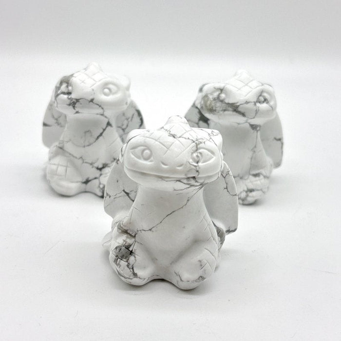 Howlite Toothless Dragon Carving Wholesale