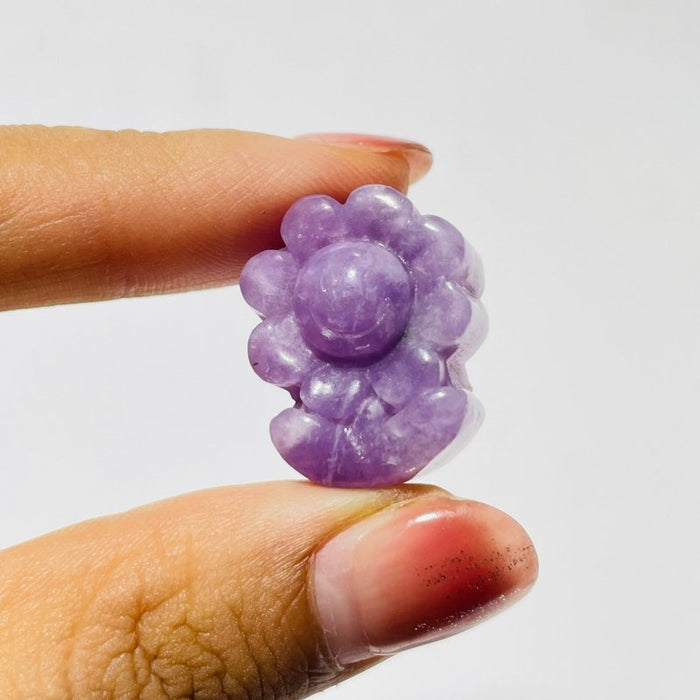 Labradorite Lepidolite Sunflower Crystal Carving Wholesale