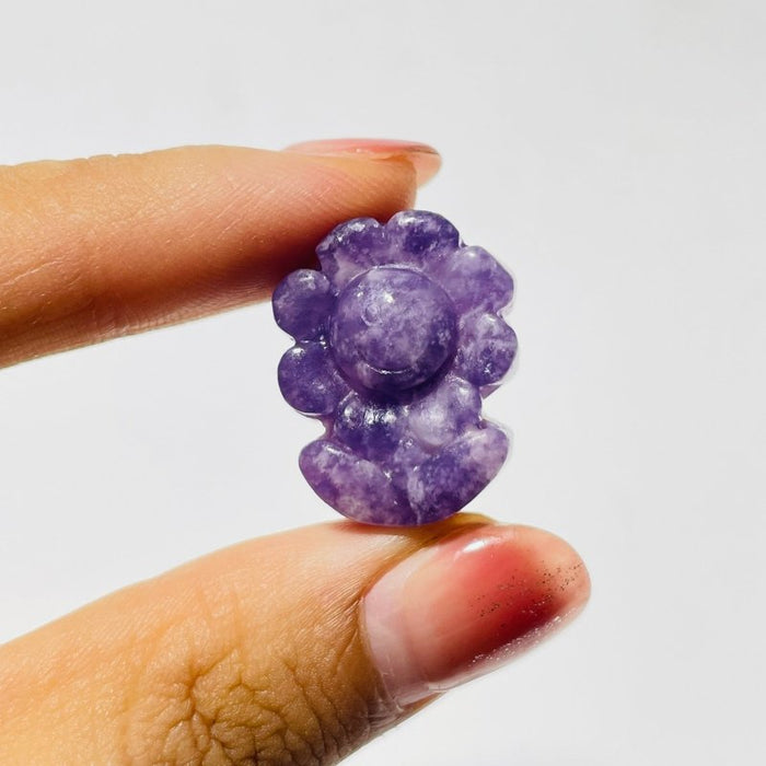 Labradorite Lepidolite Sunflower Crystal Carving Wholesale