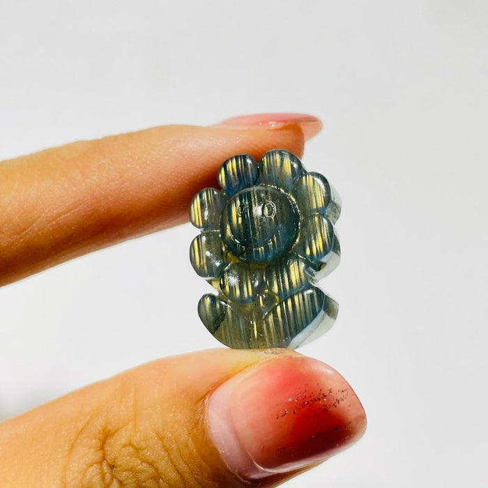 Labradorite Lepidolite Sunflower Crystal Carving Wholesale