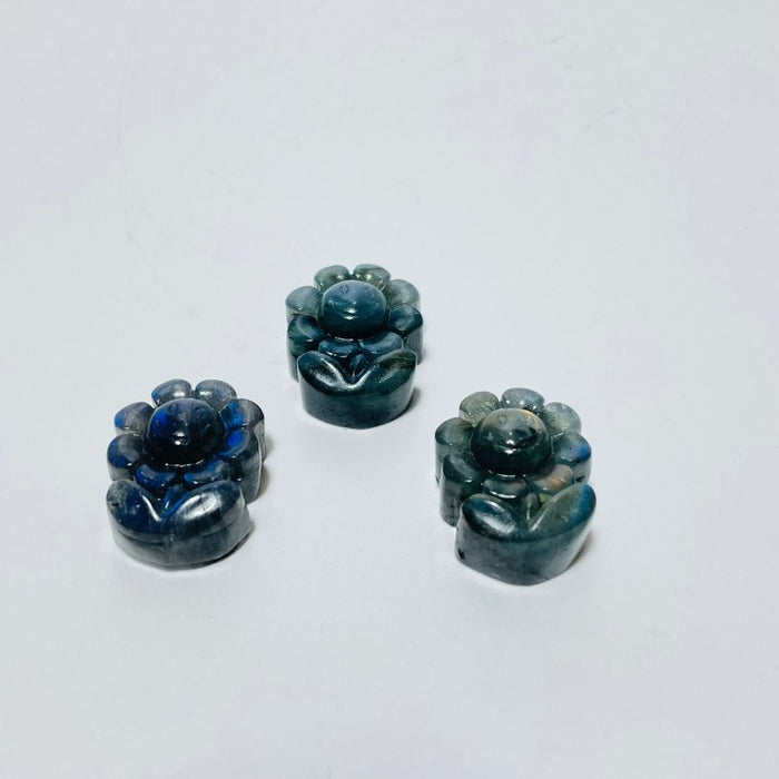 Labradorite Lepidolite Sunflower Crystal Carving Wholesale