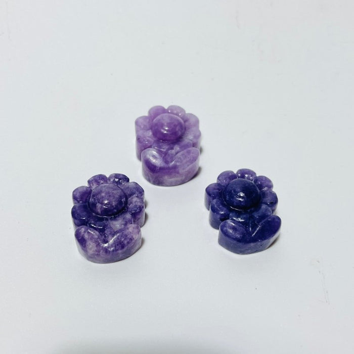 Labradorite Lepidolite Sunflower Crystal Carving Wholesale