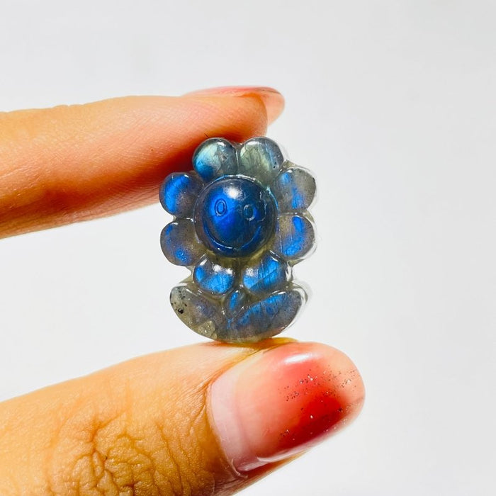 Labradorite Lepidolite Sunflower Crystal Carving Wholesale