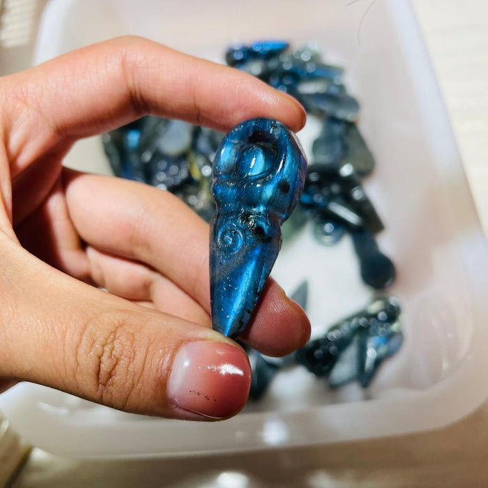 Labradorite Spiral Goddess Carving Wholesale